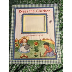 Vintage 1998 Bless the Children Precious Memories Photo Album Hard Pages Slip In